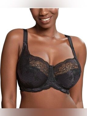 NWT Panache logo
Clara Full Cup Bra Charcoal/Black